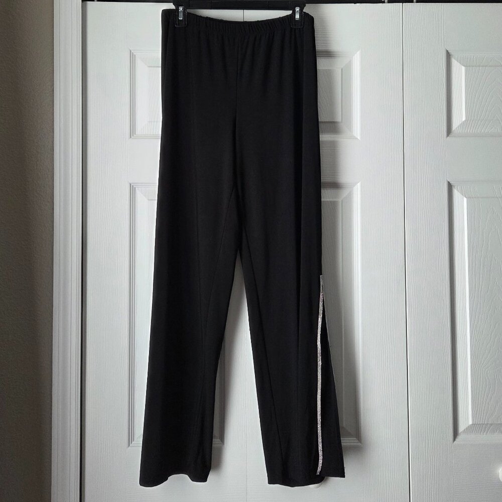 MSK Rhinestone Side-Slit Pants L - Picture 2 of 6